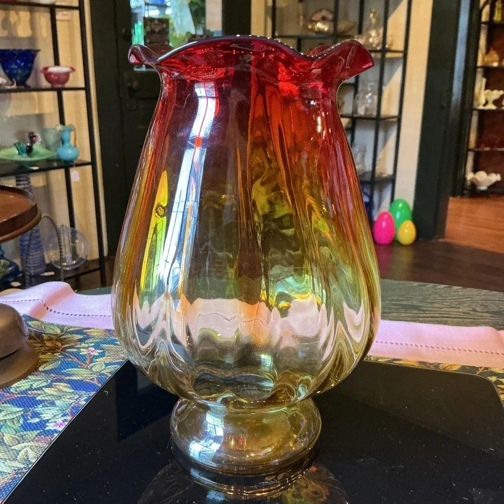 Vintage Amberina MCM 9